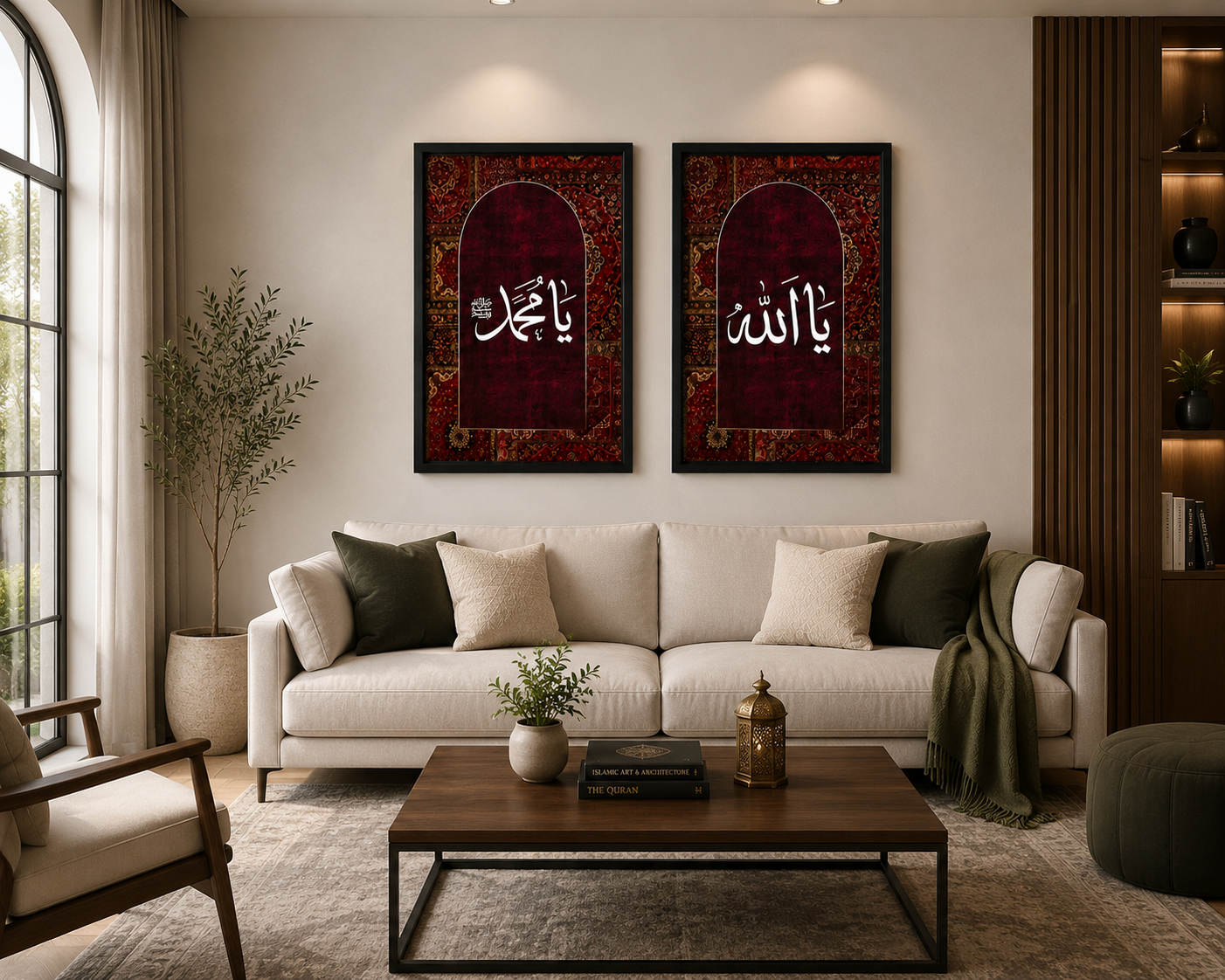 Ya Allah & Ya Muhammad ﷺ Islamic painting